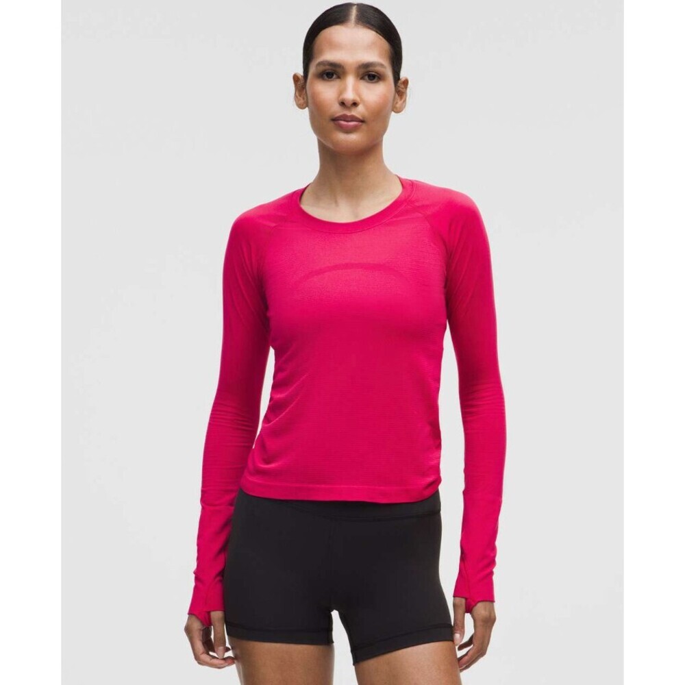 Lululemon Swiftly Tech Long-Sleeve Shirt 2.0 *Waist Length Pink Dragonfruit 10